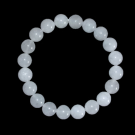 Armband witte Jade - kralen 10 mm
