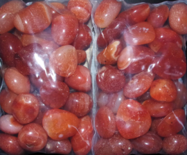 Trommelsteen Carneool - 500 gram