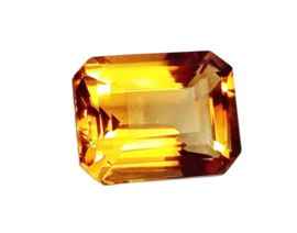 Citrien facetgeslepen 11,50 ct met GGL certificaat verkocht