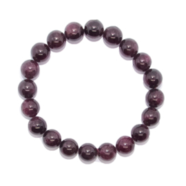 Armband Granaat - kralen 10 mm