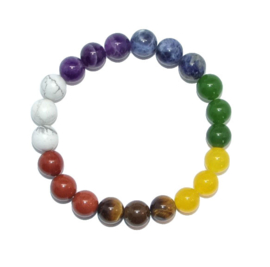 Armband Chakra - kralen 10 mm