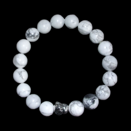 Armband Howliet buddha - kralen 10 mm
