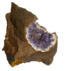 Amethist in Basalt - Zululand, Zuid Afrika