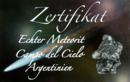 Meteoriet met certificaat -  Argentinië