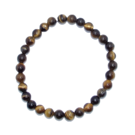 Armband Tijgeroog - kralen 6 mm
