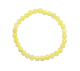 Armband Jade geel - kralen 10 mm