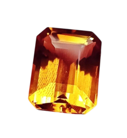 Citrien facetgeslepen 11,50 ct met GGL certificaat verkocht