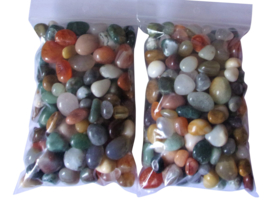 Trommelstenen mix India - 500 gram - 12-25 mm