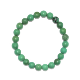 Armband Turkoois groen - kralen 8 mm