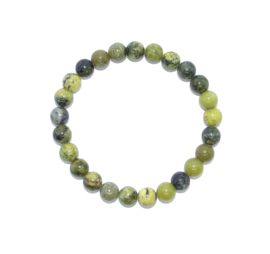 Armband Serpentijn - Olivijn - kralen 8 mm