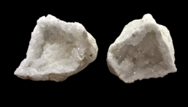 Bergkristal Geode Paar