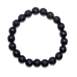 Armband Onyx facetgeslepen - kralen 10 mm