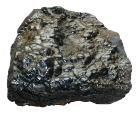 Ruwe Hematiet (niervorm ) 974 gram