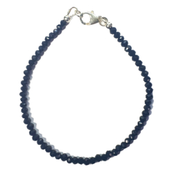 Armband Spinel zwart - facetgeslepen