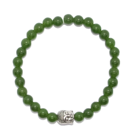 Armband Jade - Buddha - kralen 6 mm