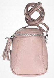 COMBISET leren crossbody-/telefoontasje + portemonneetje | 8 kleuren