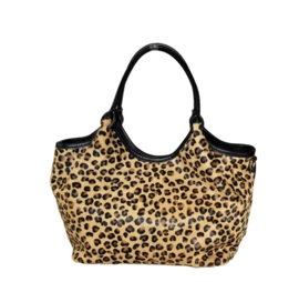 IT Bag leren handtas / schoudertas vachtje cheetah