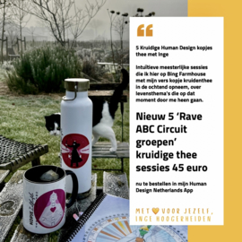 5 zeer Kruidige 'RAVE ABC' theetjes met Inge (5 audio sessies in de App)