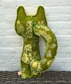 Verkocht! Uit eigen atelier: B-ing Cat Yellow Joy (big)  (nr 10)