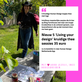 5 zeer Kruidige 'Living your design' theetjes met Inge (5 audio sessies in de App)