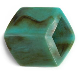 Cube Turquoise Shiny