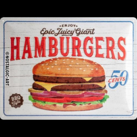 Nostalgic Art Tekstbord Hamburgers