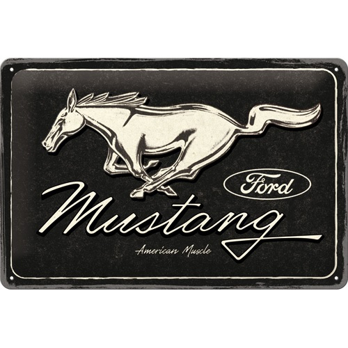 Nostalgic Art Tekstbord Ford Mustang logo