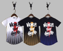 T-shirt -  Never Give Up white
