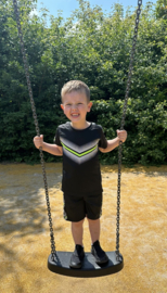 Twee delige set - Sports green stripe