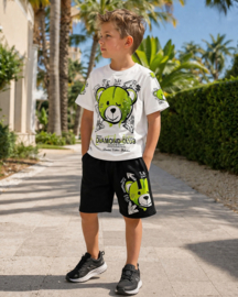 Twee delige set - Bear white green