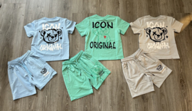 Twee delige set - Icon backprint mint