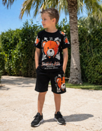 Twee delige set - Bear black orange