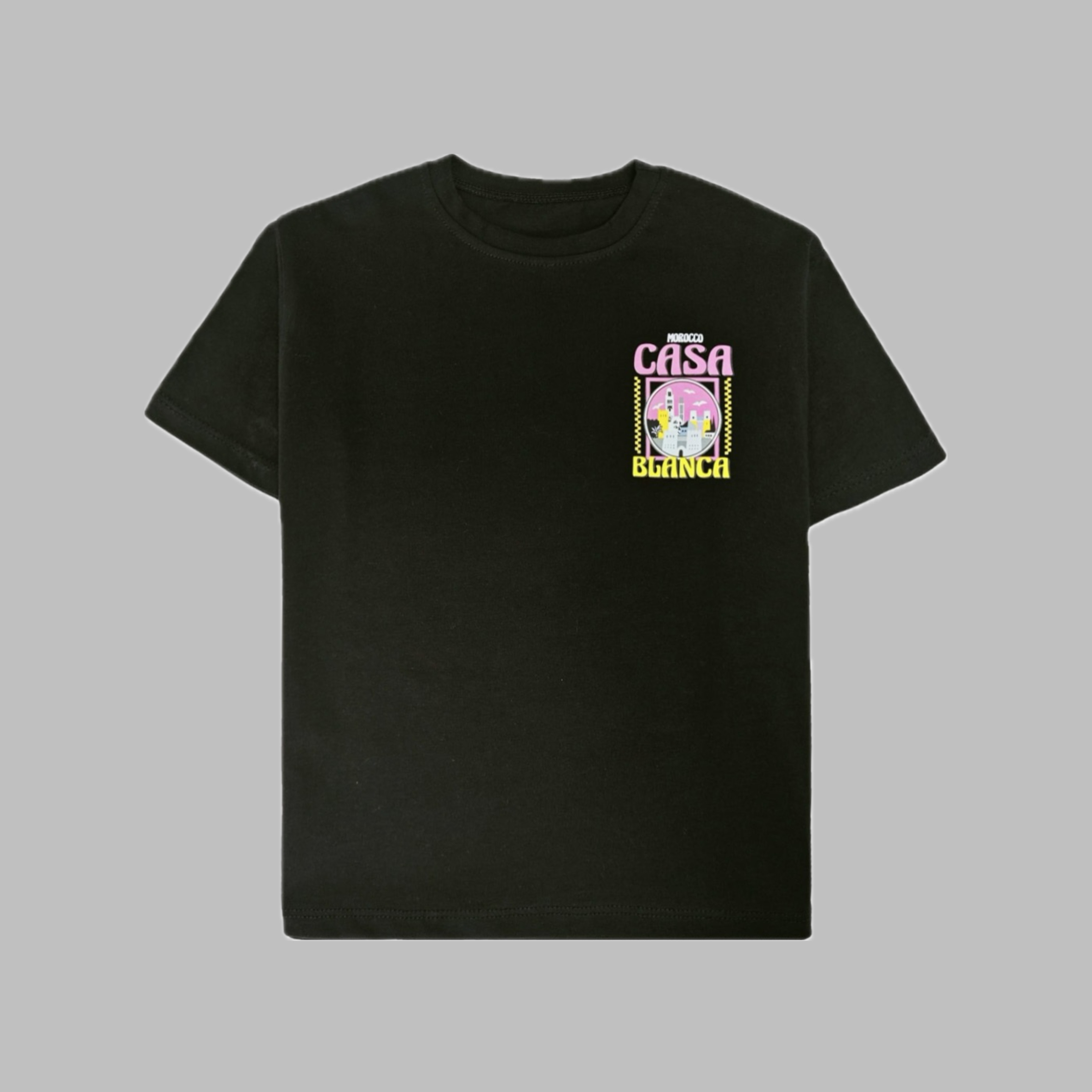 T-shirt - "Casablanca" zwart