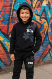Trainingspak - Icon flowers black