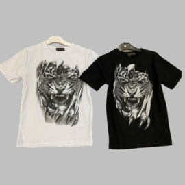 T-shirt - Tijger wit