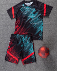 Twee delige set - Sports red blue