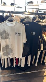 T-shirt - Icon Flowers wit