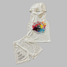 Zomerset - Hoody skateboard wit