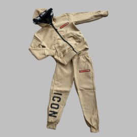 Trainingspak - backprint khaki