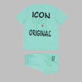 Twee delige set - Icon backprint mint