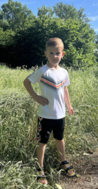 Twee delige set - Sports orange stripe