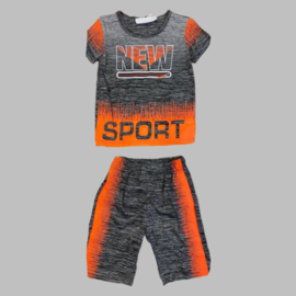 Twee delige jogg set - Sport orange