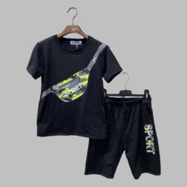 Twee delige set - Sport black