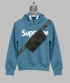 Hoody -  Supreme jeansblue