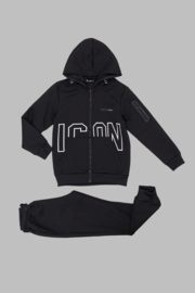 Trainingspak - letters black
