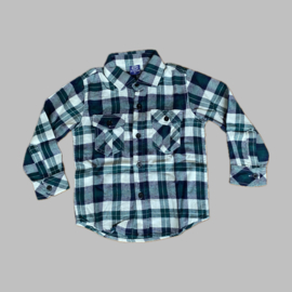 Blouse - Flanel green