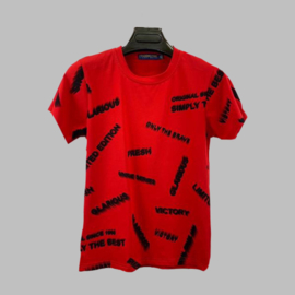 T-shirt -Victory red