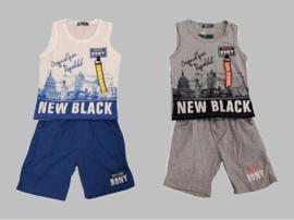 Twee delige jogg set - New Black grey