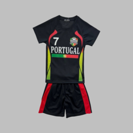 Twee delige set - Portugal zwart