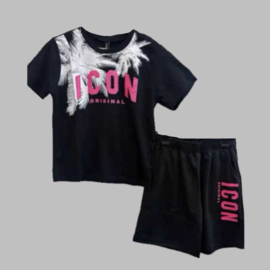 Twee delige set - Icon Palm black